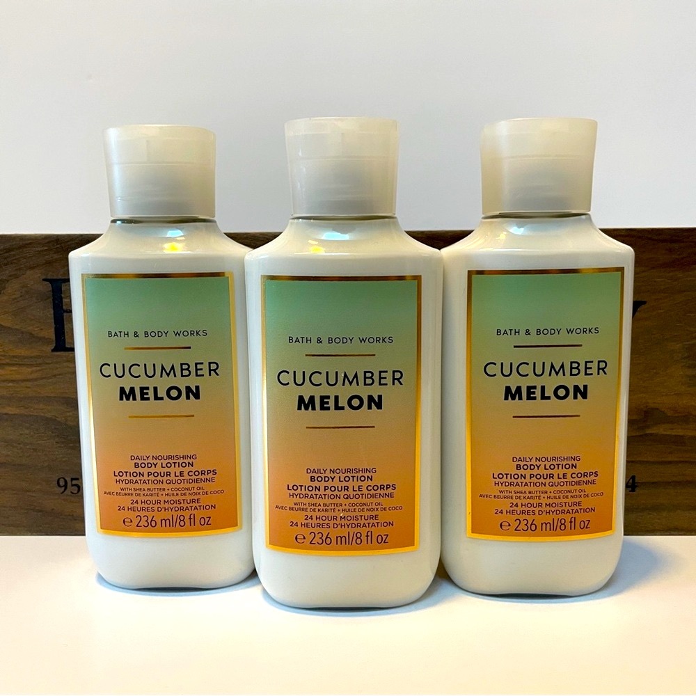 Bath & Body Works Cucumber Melon body lotion x 3. New never opened.